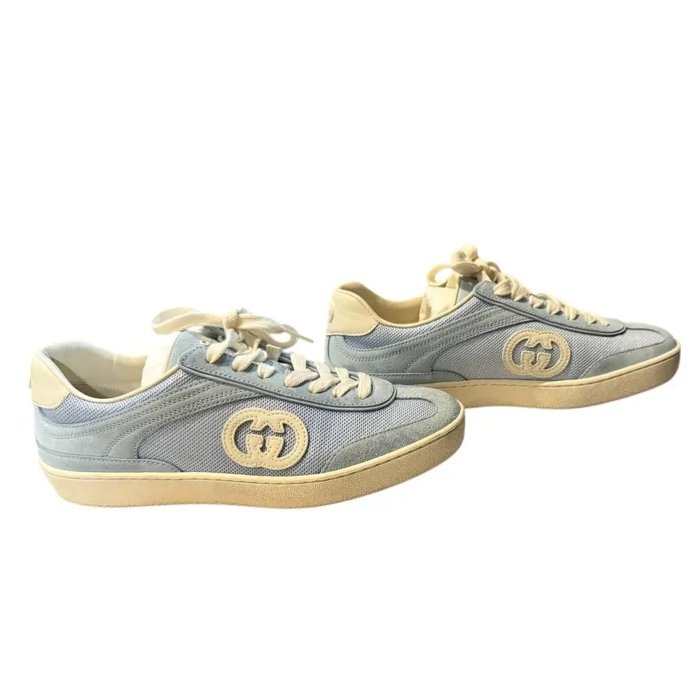 Gucci Interlocking G‎ suede low-top sneakers by Gucci sz 36.5 Box, dustbag